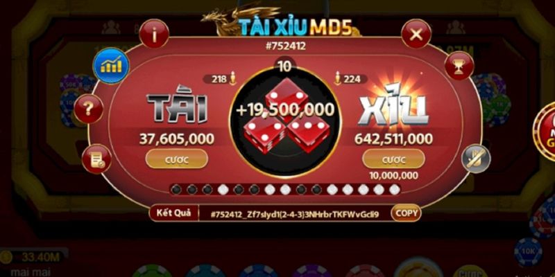 Tài xỉu MD5 trực tuyến